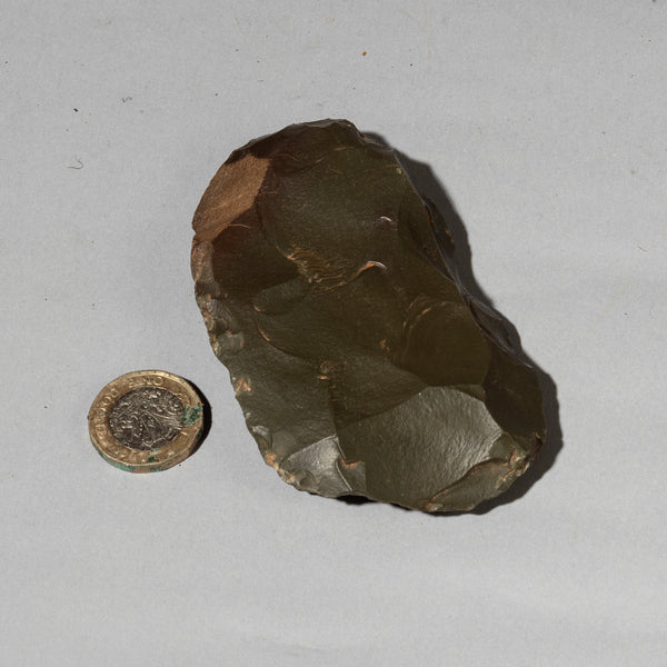 A STRIKING GREEN NEOLITHIC STONE TOOL FROM SAHARA ( No 4465 )
