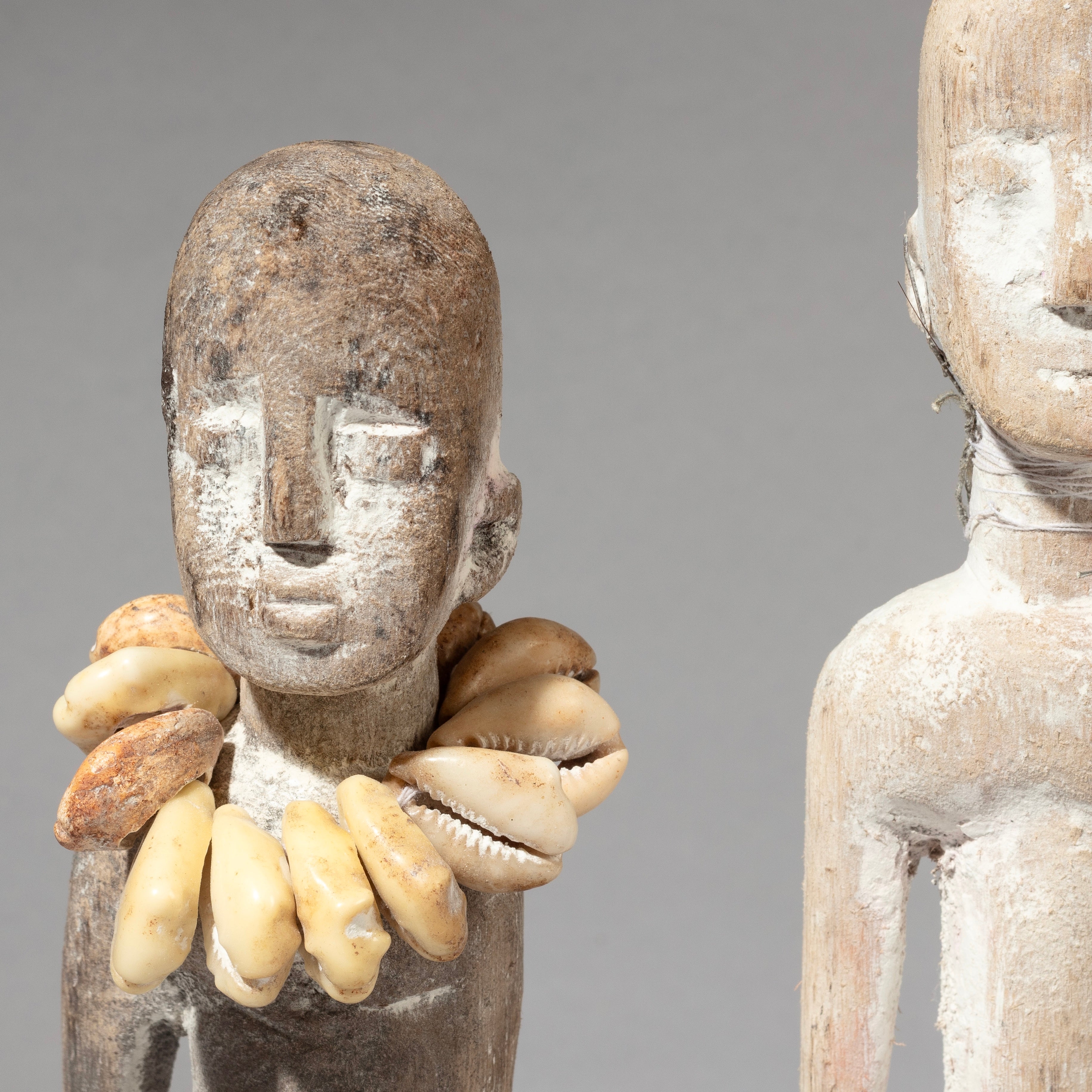 A UNUSUAL PAIR OF EWE VENAVI DOLL FROM GHANA ( No  4564 )