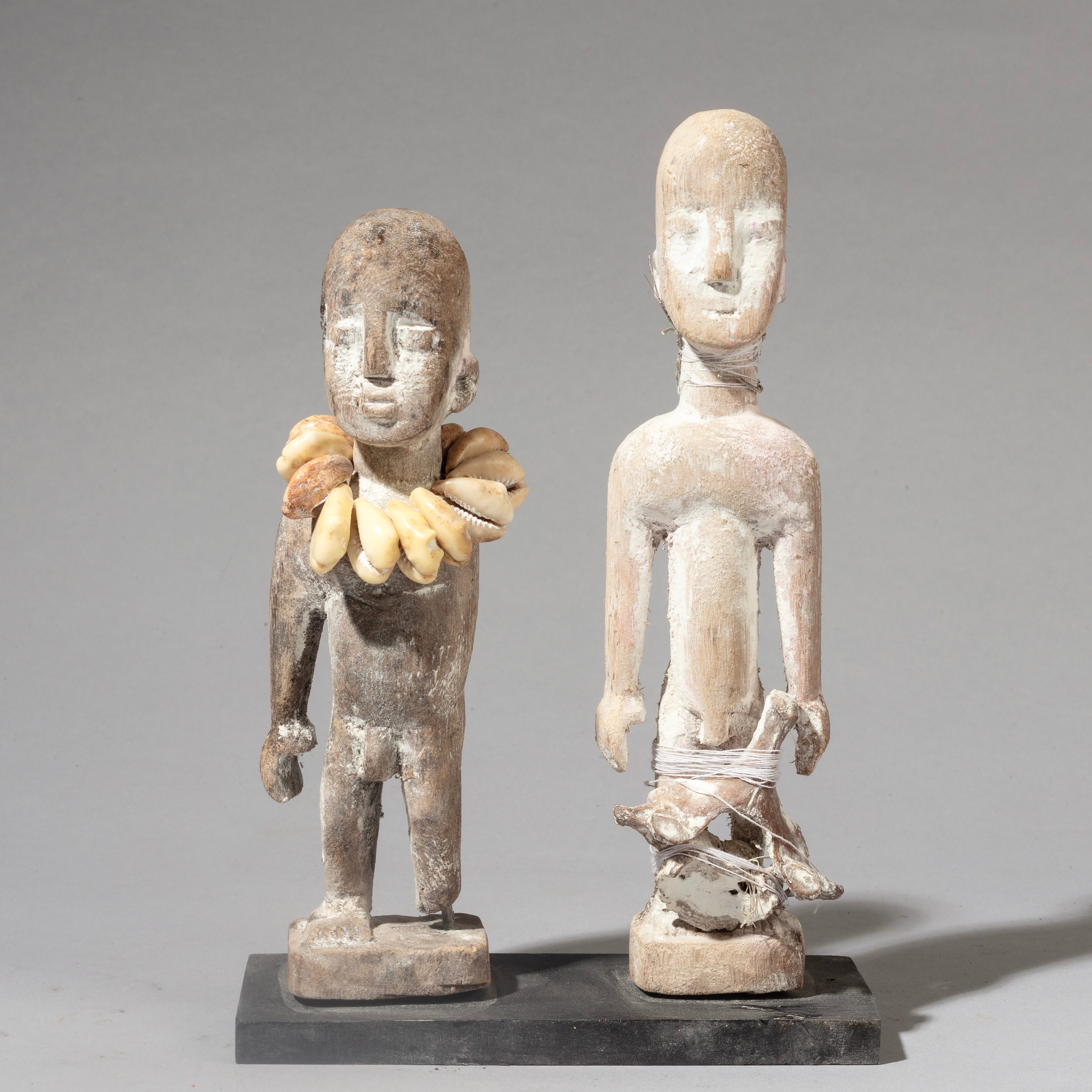 A UNUSUAL PAIR OF EWE VENAVI DOLL FROM GHANA ( No  4564 )