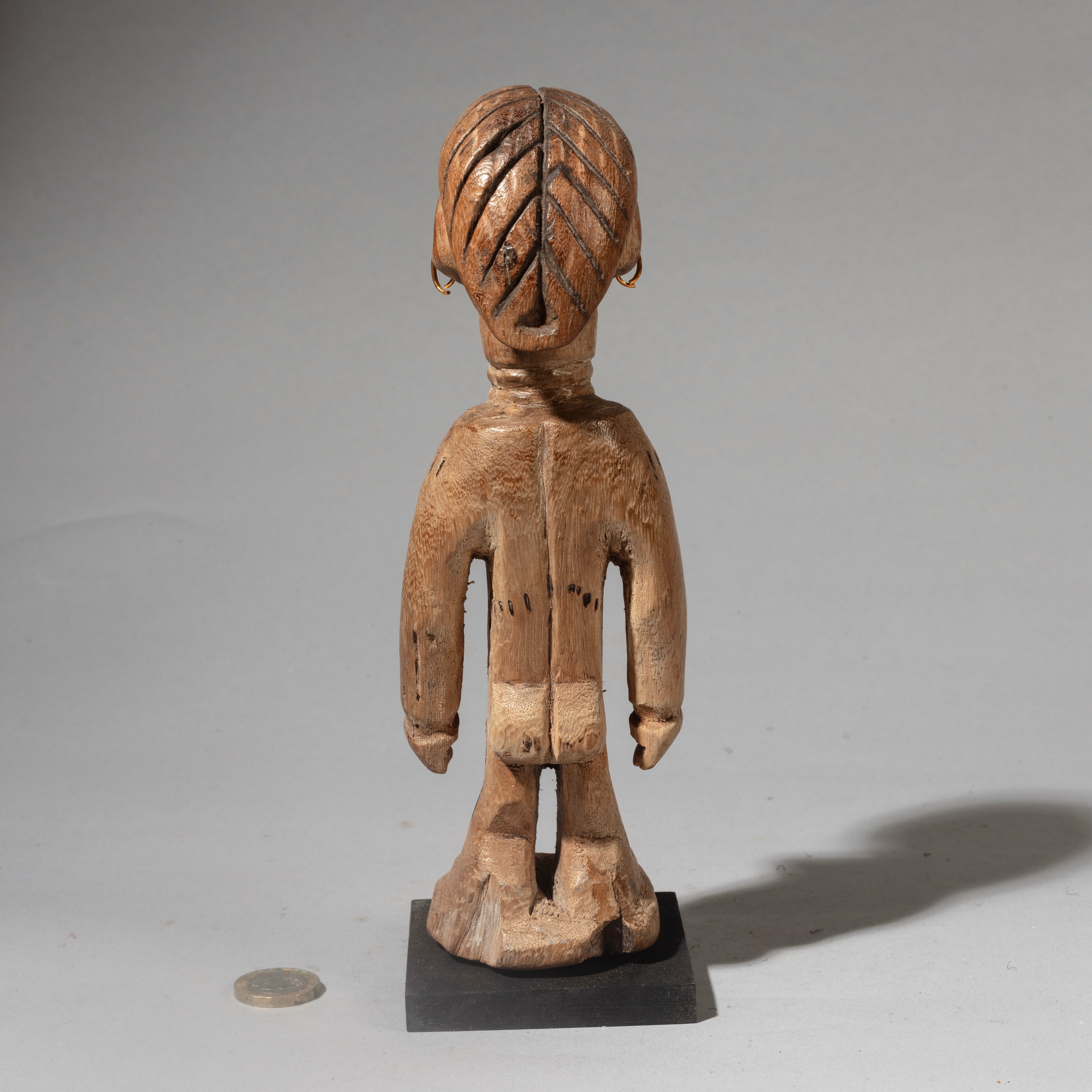 A CEREMONIALLY CARED FOR VENAVI TWIN DOLL, EWE TRIBE OF GHANA W.AFRICA ( No 4461 )