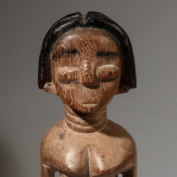 A WELL PATINATED VENAVI TWIN DOLL, EWE TRIBE OF GHANA W.AFRICA ( No 4463 )