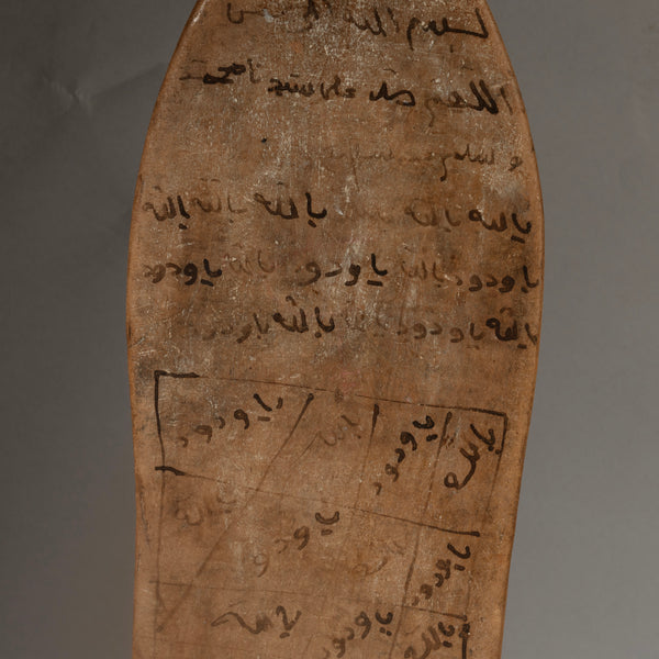 A TRADITIONAL WOODEN WRITING BOARD FROM HAUSA TRIBE NIGERIA ( No 4487