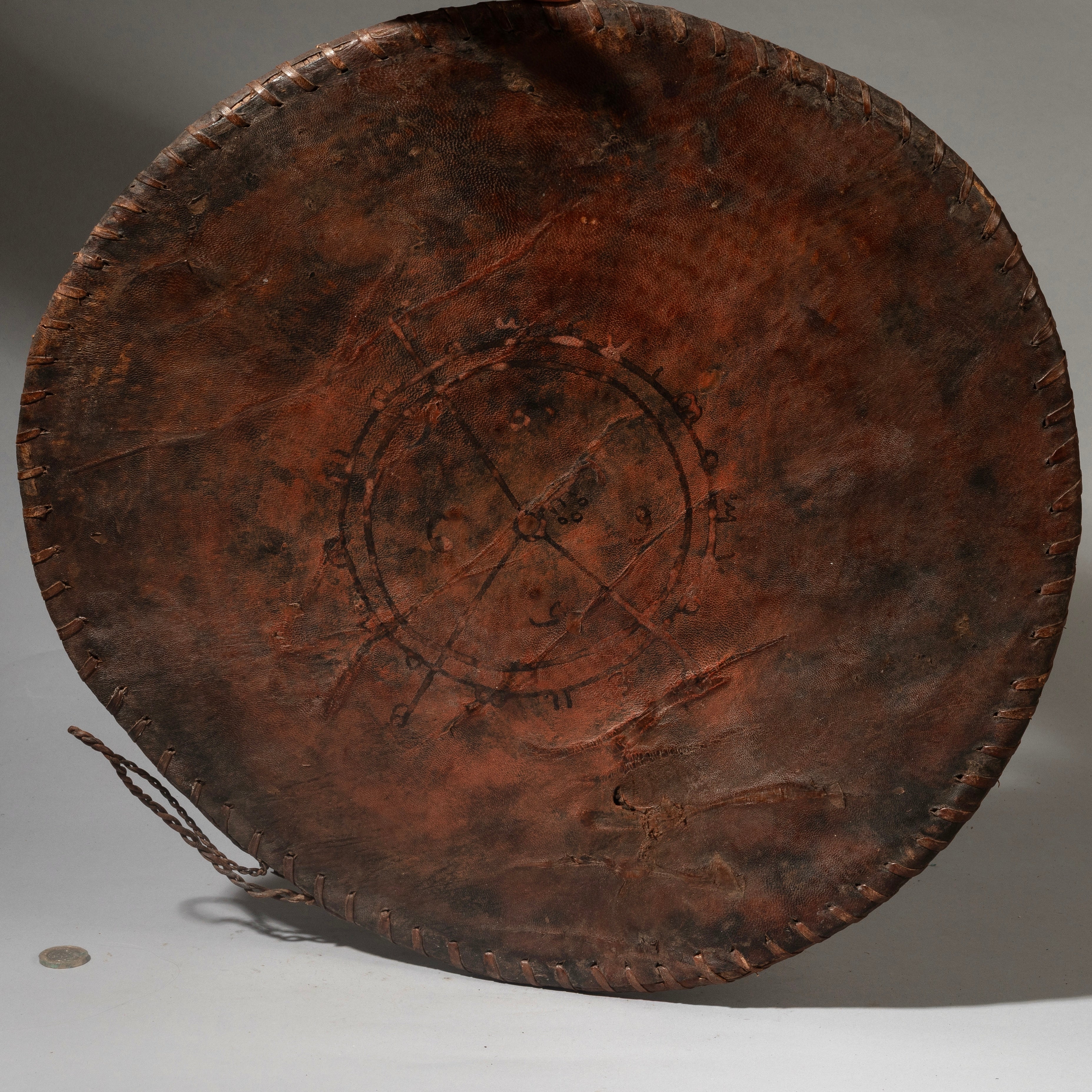 A BIZARRE LEATHER FETISH FROM HAUSA TRIBE OF NIGERIA, W. AFRICA (No 4500)