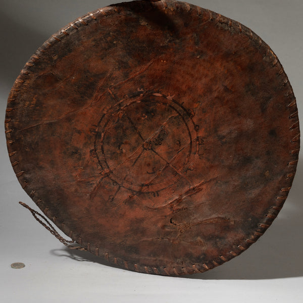 A BIZARRE LEATHER FETISH FROM HAUSA TRIBE OF NIGERIA, W. AFRICA (No 4500)