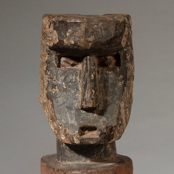 A LARGE UNUSUAL DOUBLE FACED ALTAR FIGURE, EWE TRIBE OF GHANA ( No 4488 )