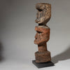 A LARGE UNUSUAL DOUBLE FACED ALTAR FIGURE, EWE TRIBE OF GHANA ( No 4488 )