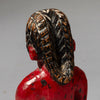 A UNIQUE RED PAIR OF VENAVI DOLLS, EWE TRIBE OF GHANA ( No 4467 )