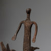A FABULOUS IRON HORSE + RIDER ALTAR OBJECT, BAMANA TRIBE OF MALI ( No 4491 )