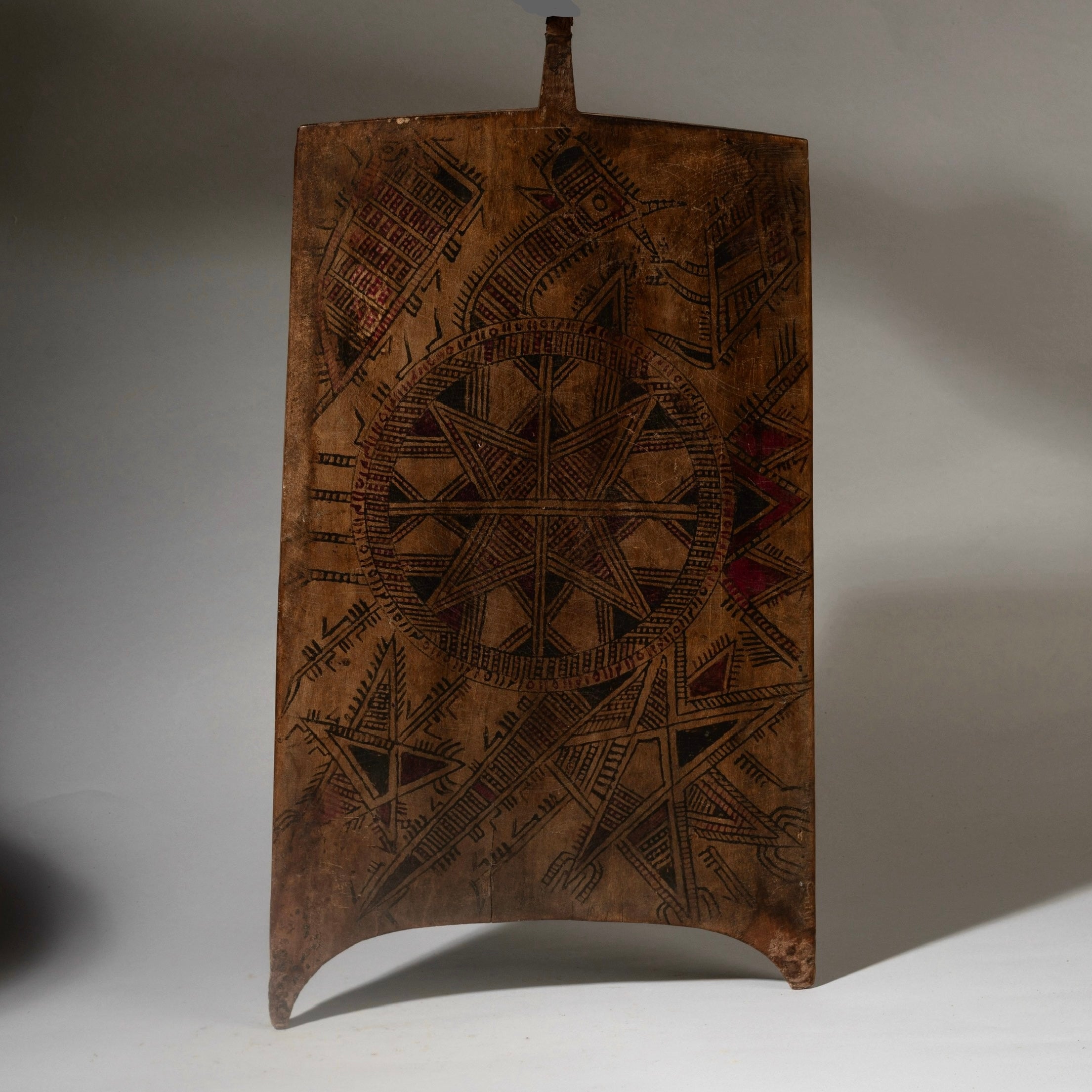 A LARGE MAGIC SQUARE WRITING BOARD FROM HAUSA TRIBE NIGERIA ( No 4471 )