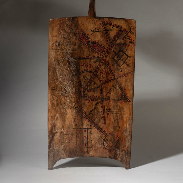 A TRADITIONAL LARD WOODEN WRITING BOARD FROM HAUSA TRIBE NIGERIA ( No 4485 )