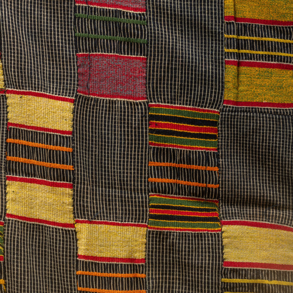 A GORGEOUS GOLDEN WOMANS CLOTH, EWE TRIBE GHANA ( No 4531 )