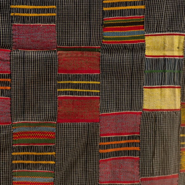 A GORGEOUS GOLDEN WOMANS CLOTH, EWE TRIBE GHANA ( No 4531 )