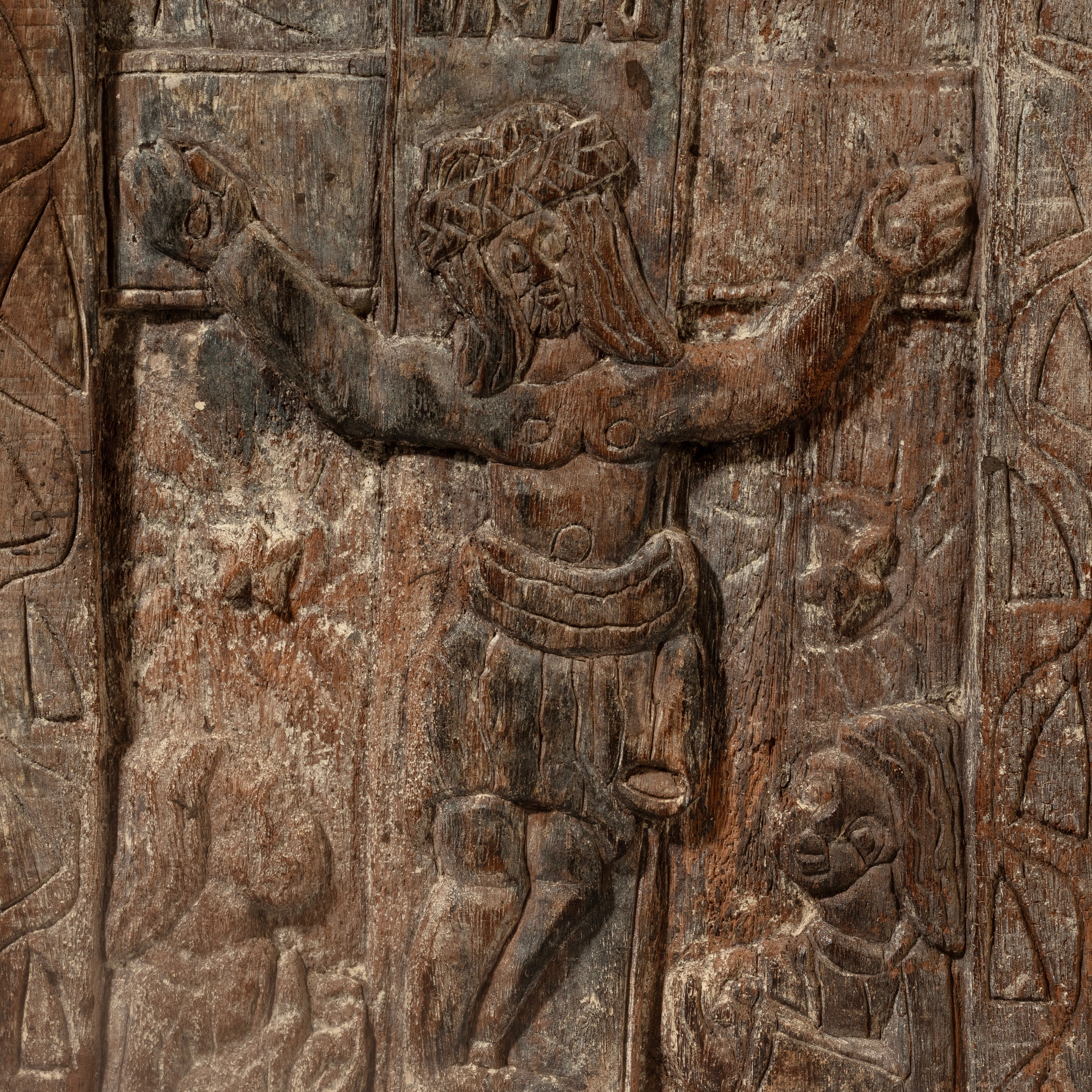 A RARE LARGE JESUS PLAQUE, EWE TRIBE GHANA  ( No 4526 )