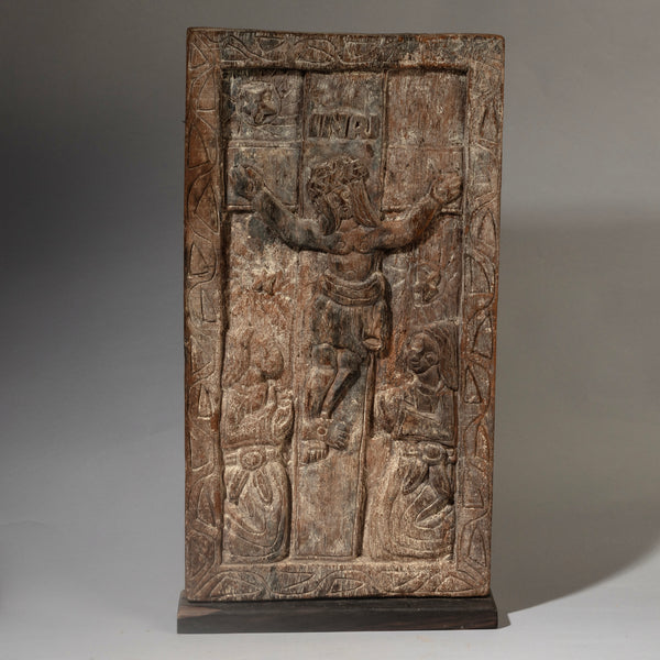 A RARE LARGE JESUS PLAQUE, EWE TRIBE GHANA  ( No 4526 )