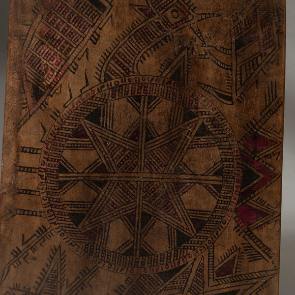 A LARGE MAGIC SQUARE WRITING BOARD FROM HAUSA TRIBE NIGERIA ( No 4471 )