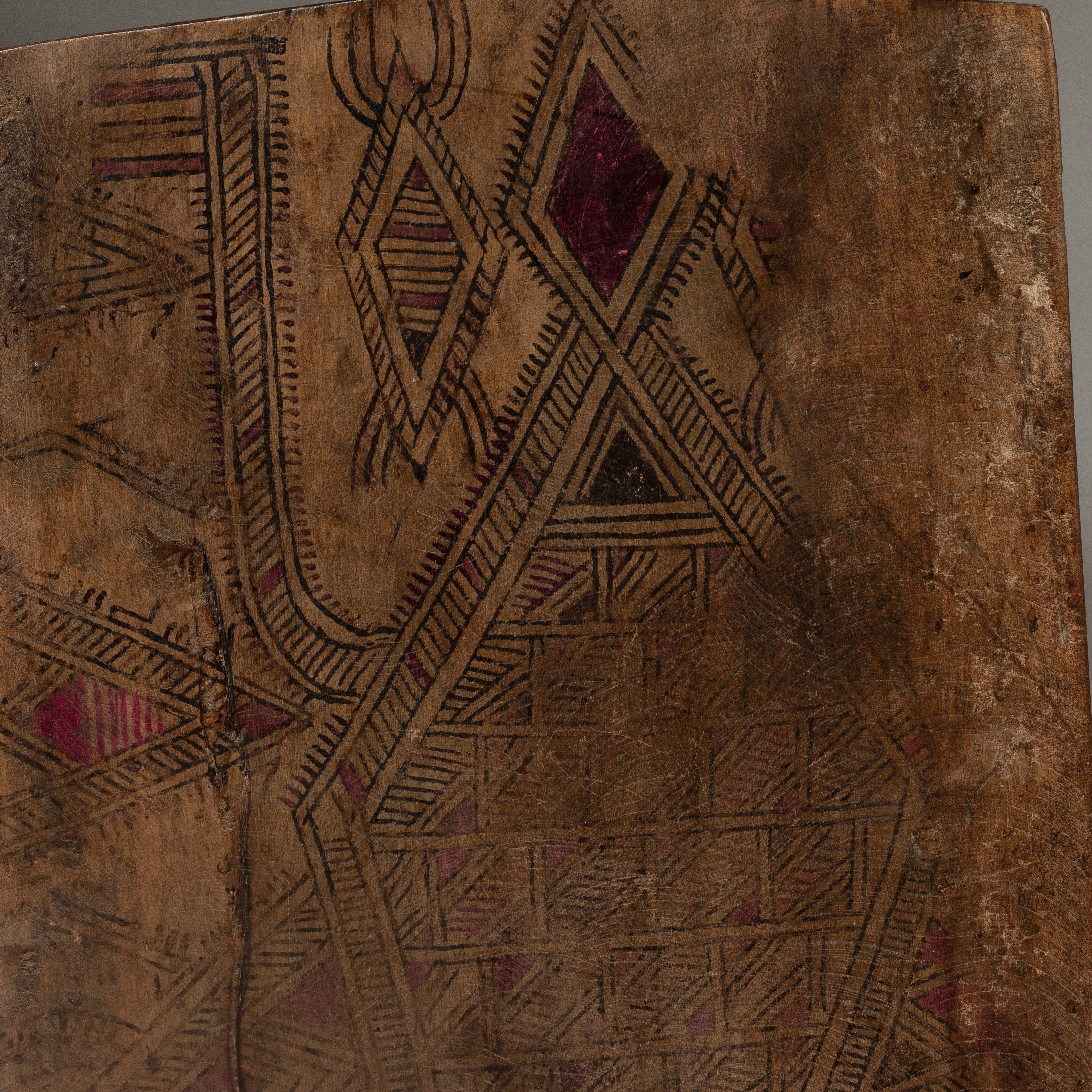 A LARGE MAGIC SQUARE WRITING BOARD FROM HAUSA TRIBE NIGERIA ( No 4471 )