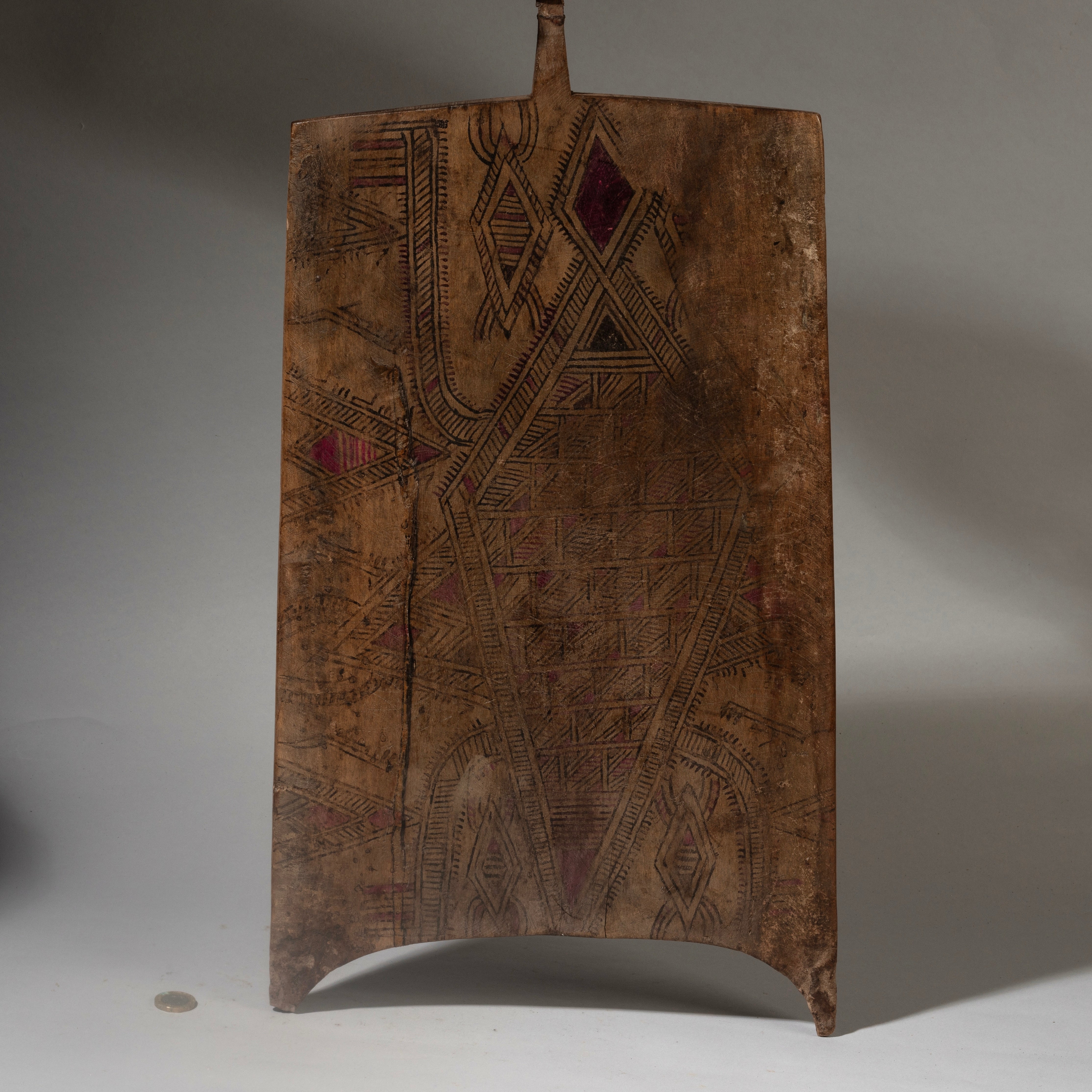 A LARGE MAGIC SQUARE WRITING BOARD FROM HAUSA TRIBE NIGERIA ( No 4471 )