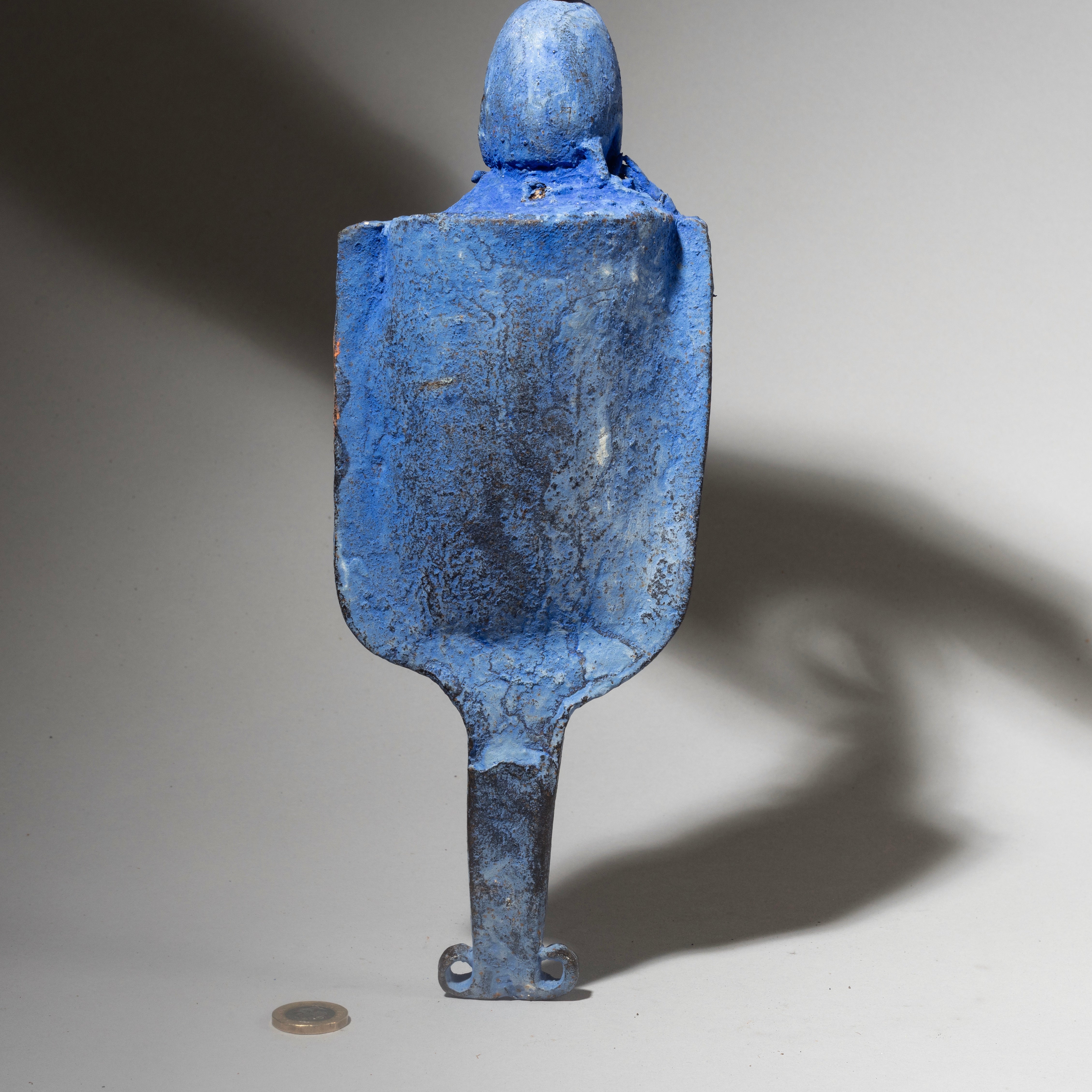 A BLUE BELL FIGURATIVE POWER OBJECT EWE TRIBE FROM GHANA( No 4558 )