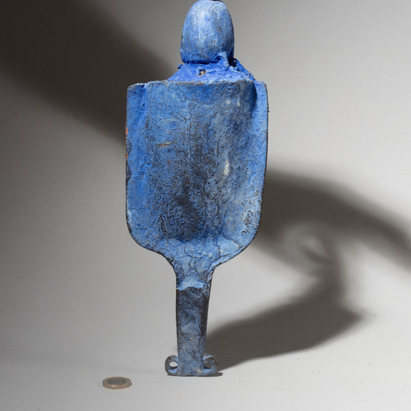 A BLUE BELL FIGURATIVE POWER OBJECT EWE TRIBE FROM GHANA( No 4558 )