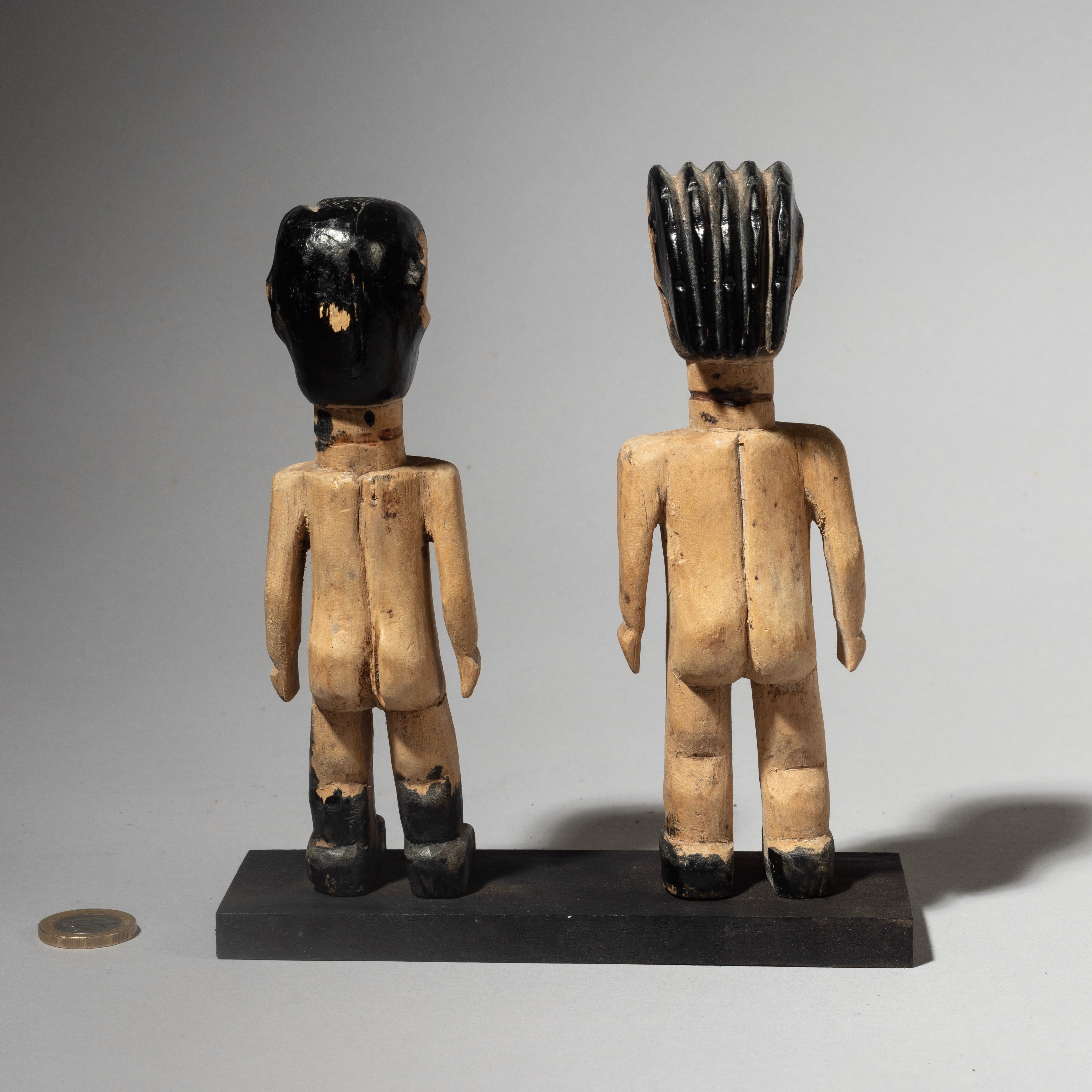 A LOVELY PAIR OF EWE VENAVI DOLLS FROM GHANA ( No 4563 )