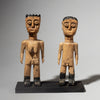 A LOVELY PAIR OF EWE VENAVI DOLLS FROM GHANA ( No 4563 )