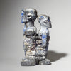 A RELATIONSHIP BLUE PIGMENT POWER OBJECT EWE TRIBE FROM GHANA( No 4557 )