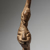 A RARE AND BIZARRE DOUBLE FACED THIL FIGURE, LOBI TRIBE BURKINA FASO( No 4573 )