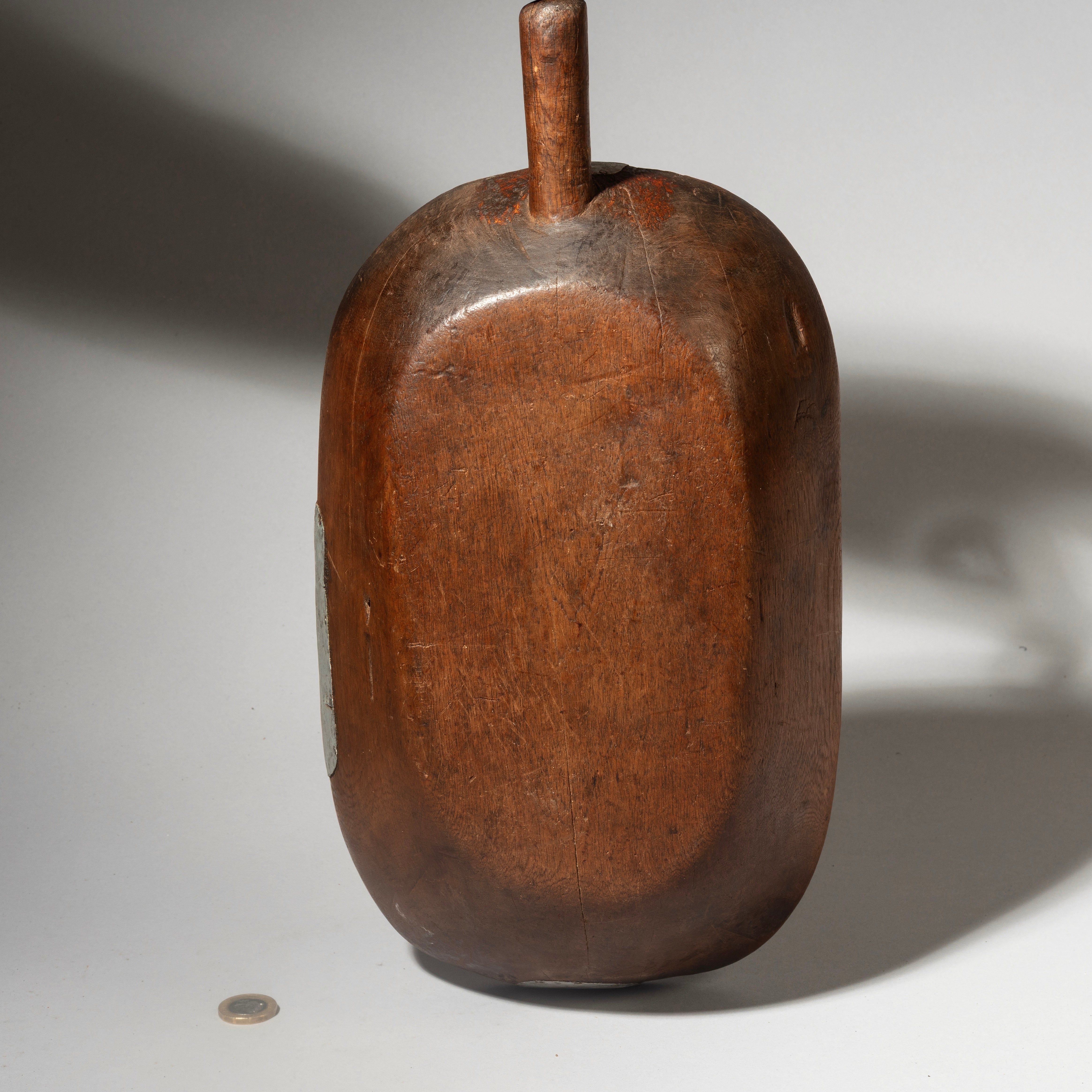 A UNIQUELY REPAIRED, WELL PATINATED BOWL, FROM TUTSI TRIBE OF RWANDA ( No 4338 )