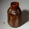 A BIG ROBUST HONEY POT WITH METAL INDIGENOUS REPAIRS FROM THE TUTSI TRIBE OF RWANDA ( No 4554 )