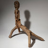 A UNIQUE ARTISTIC LARGE LOBI THIL FIGURE WITH TRIPOD FROM BURKINA FASO ( No 4576 )