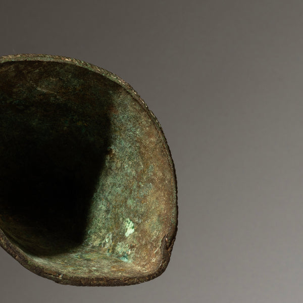 A 19THC REFINED FIGURATIVE DIVINATION BELL FROM YORUBA TRIBE OF NIGERIA( No 4580 )