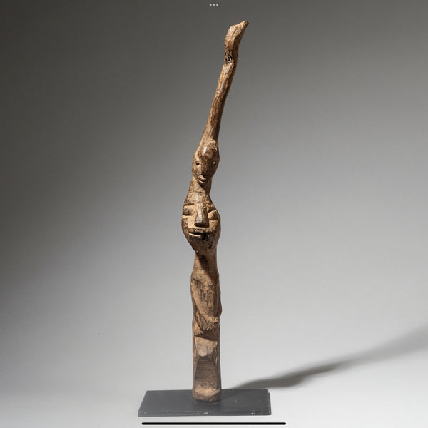 A RARE AND BIZARRE DOUBLE FACED THIL FIGURE, LOBI TRIBE BURKINA FASO( No 4573 )