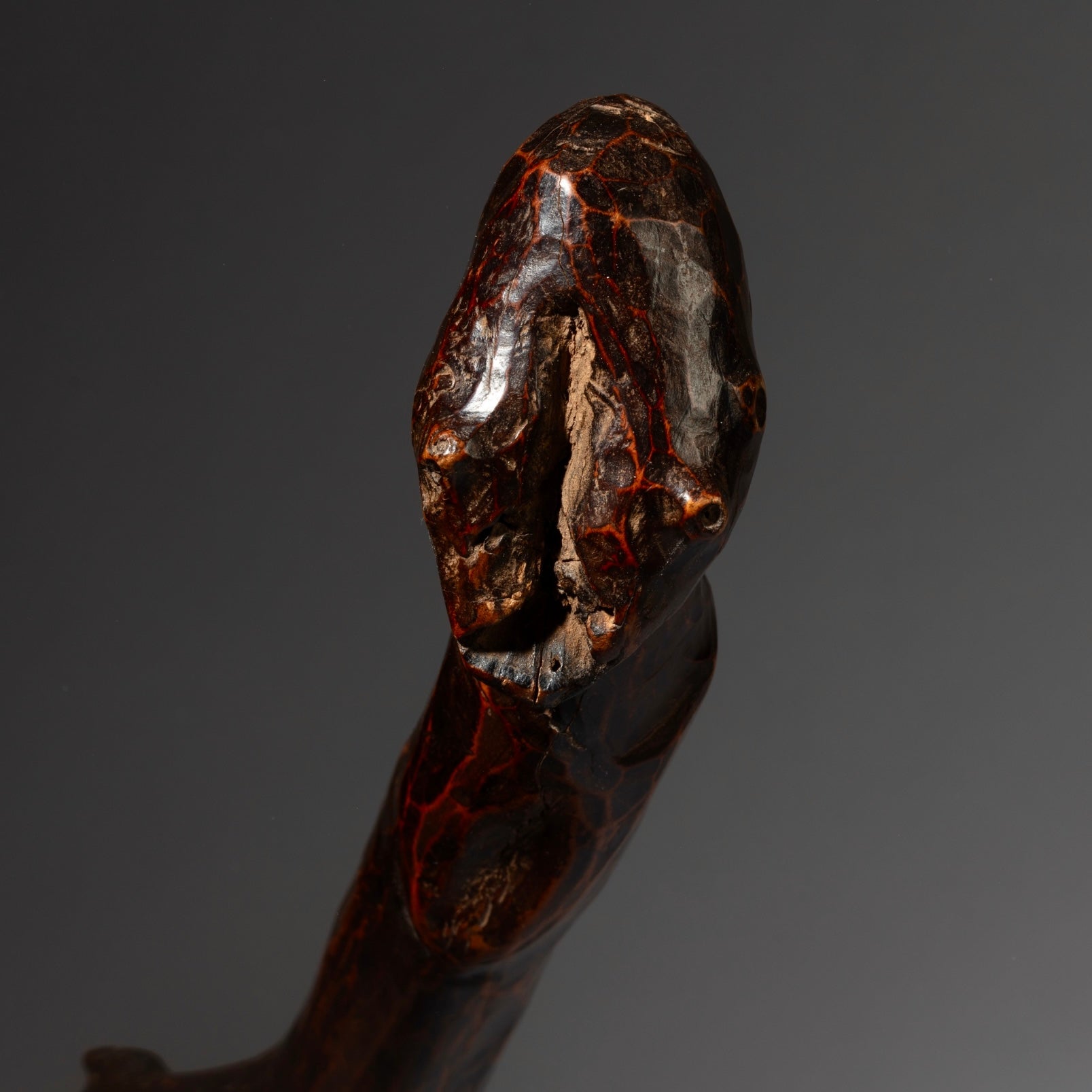 A GLOSSY +SCULPTURAL ALTAR FIGURE, BARI TRIBE OF EAST AFRICA  ( No 4574)