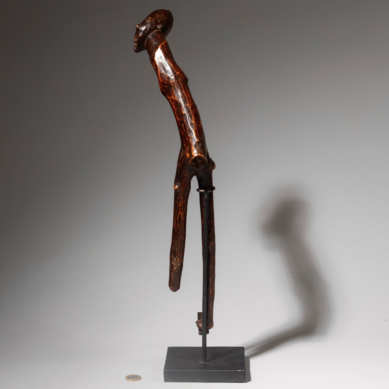 A GLOSSY +SCULPTURAL ALTAR FIGURE, BARI TRIBE OF EAST AFRICA  ( No 4574)