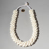 A BUNCH WHITE SHELL NECKLACE FROM PAPUA NEW GUINEA( No 4605 )