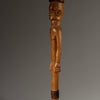 A RARE FIGURATIVE WOODEN STAFF FROM ZULU TRIBE OF SOUTH AFRICA EX UK COLL. ( No 4634 )