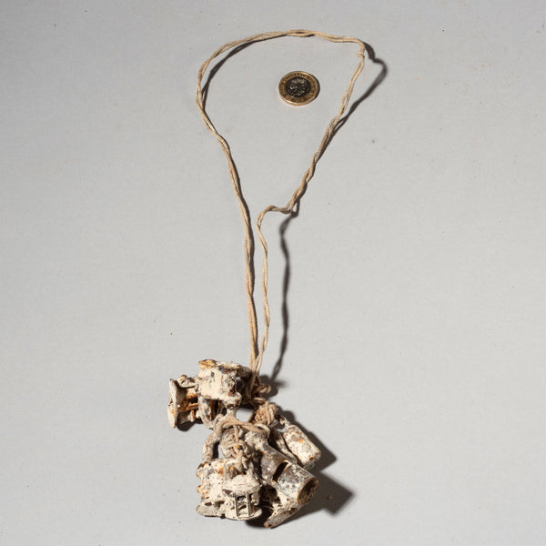 A SIMPLE PADLOCK FETISH FROM EWE OF GHANA W AFRICA ( No 4603 )