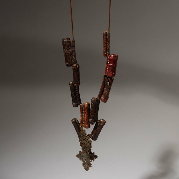A MAGICAL KITAB TALSMANIC NECKLACE FROM ETHIOPIA  ( No 4627 )