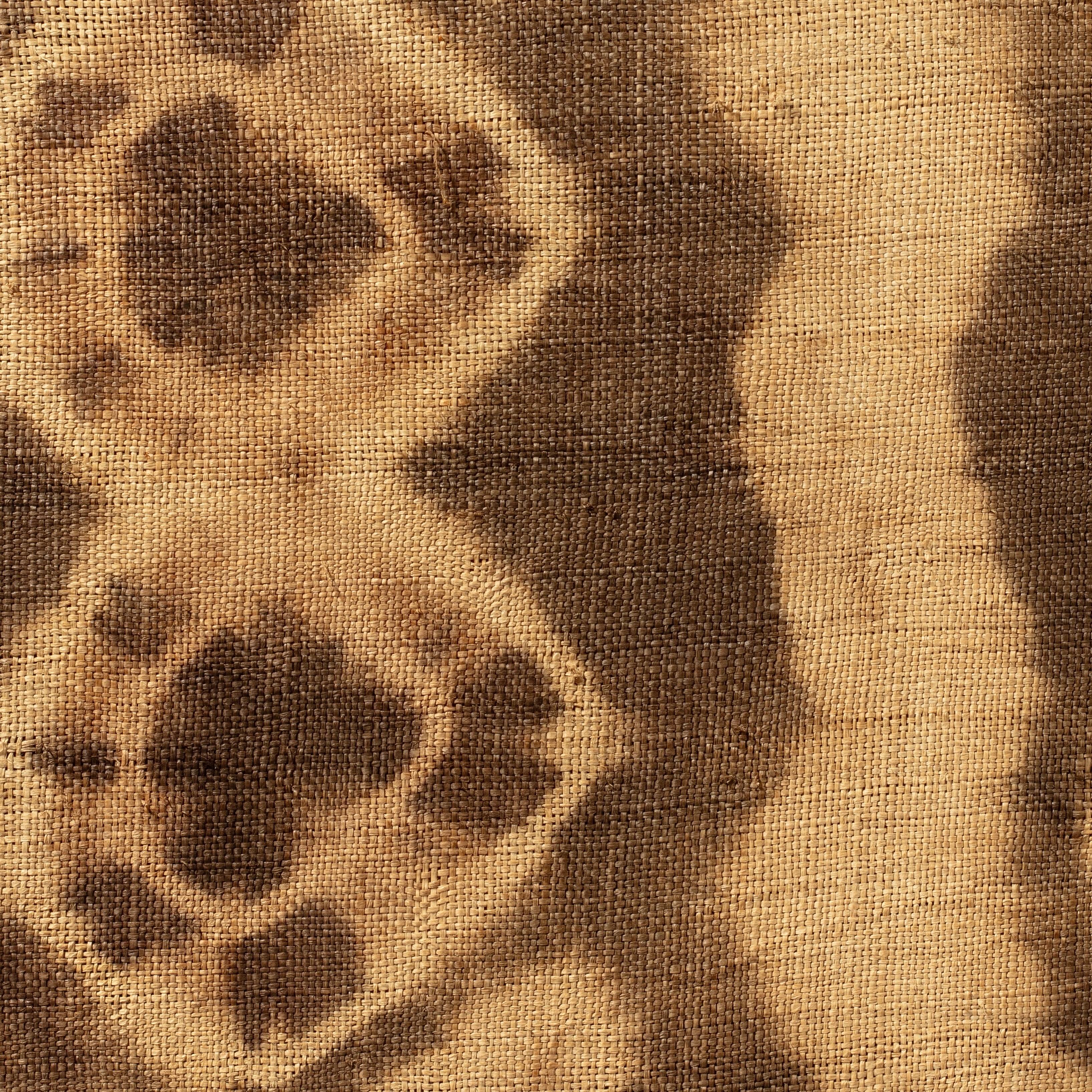 A RARE MOUNTED RAFFIA SKIRT FRAGMENT FROM THE KUBA PEOPLE OF CONGO ( No 4617 )