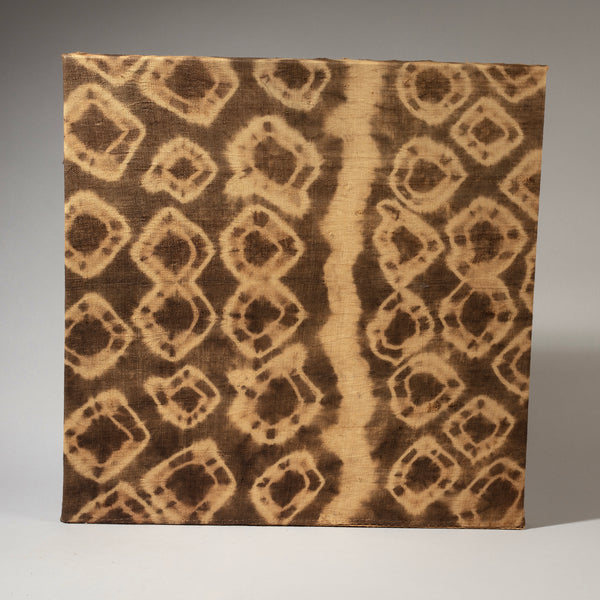 A RARE MOUNTED RAFFIA SKIRT FRAGMENT FROM THE KUBA PEOPLE OF CONGO ( No 4617 )