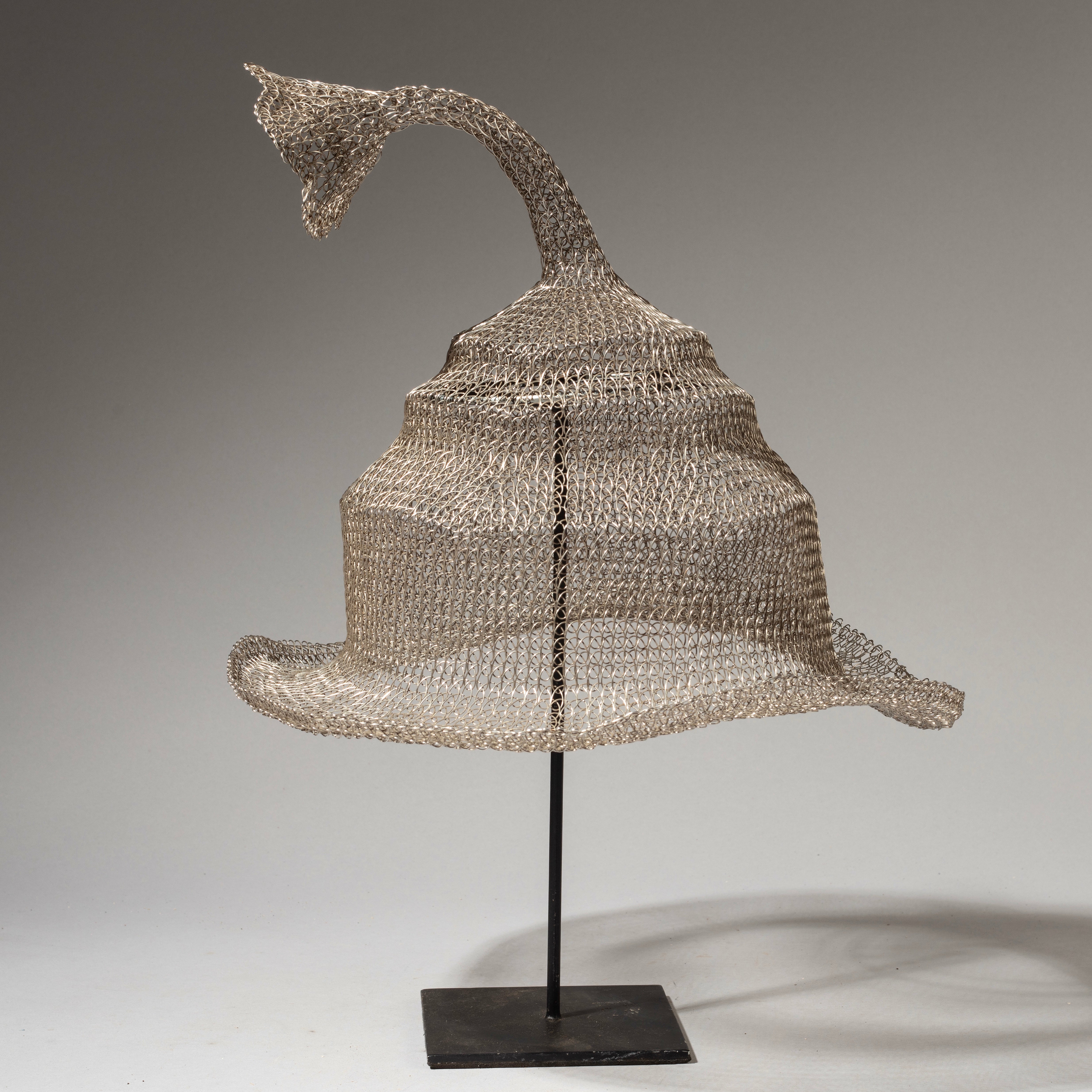 A DECORATIVE WIRE WEAVE HAT, SUMBA, INDONESIA ( No 4622 )