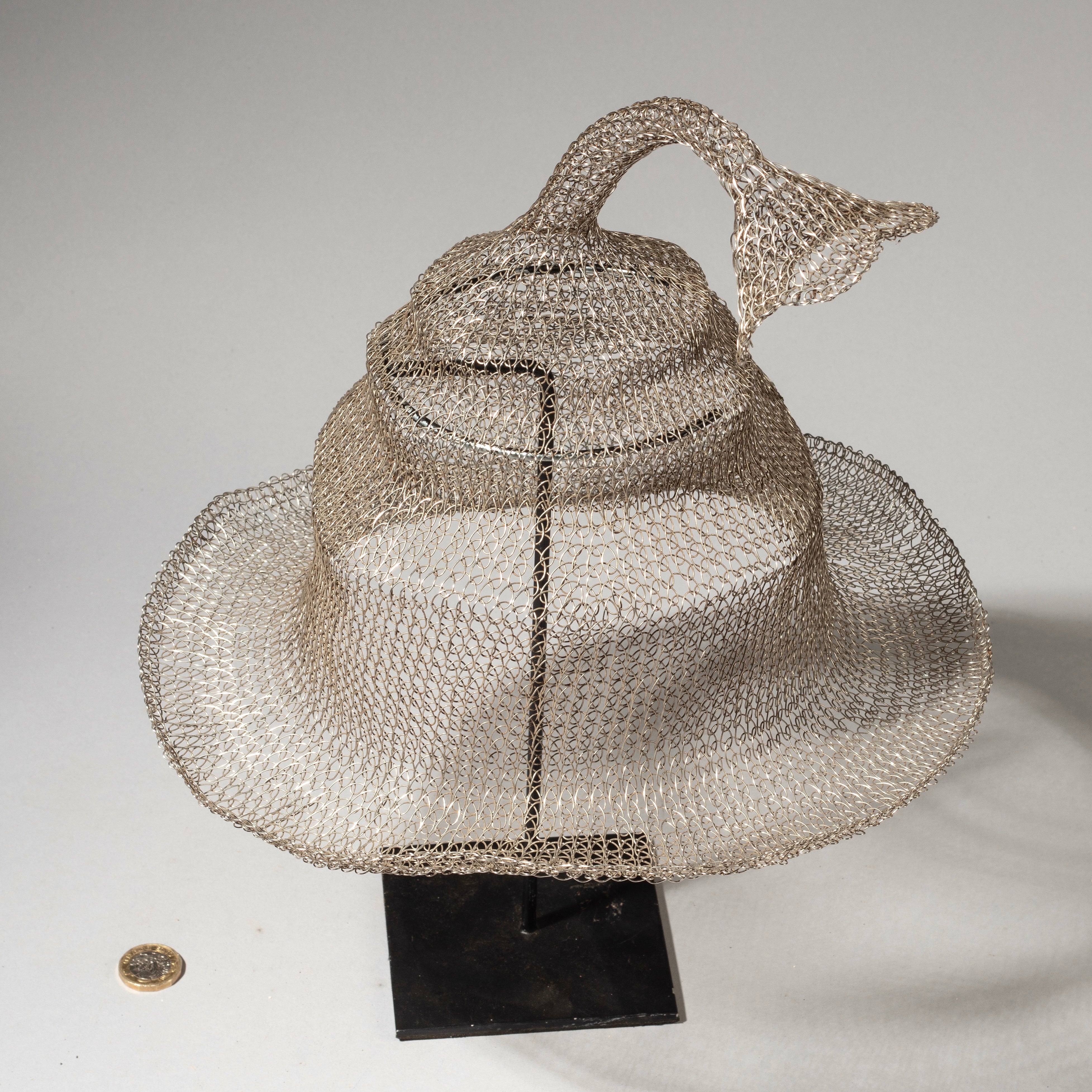 A DECORATIVE WIRE WEAVE HAT, SUMBA, INDONESIA ( No 4622 )