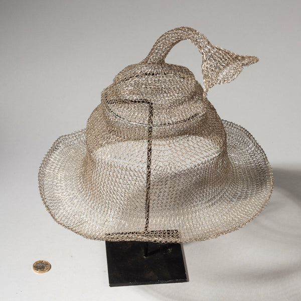 A DECORATIVE WIRE WEAVE HAT, SUMBA, INDONESIA ( No 4622 )