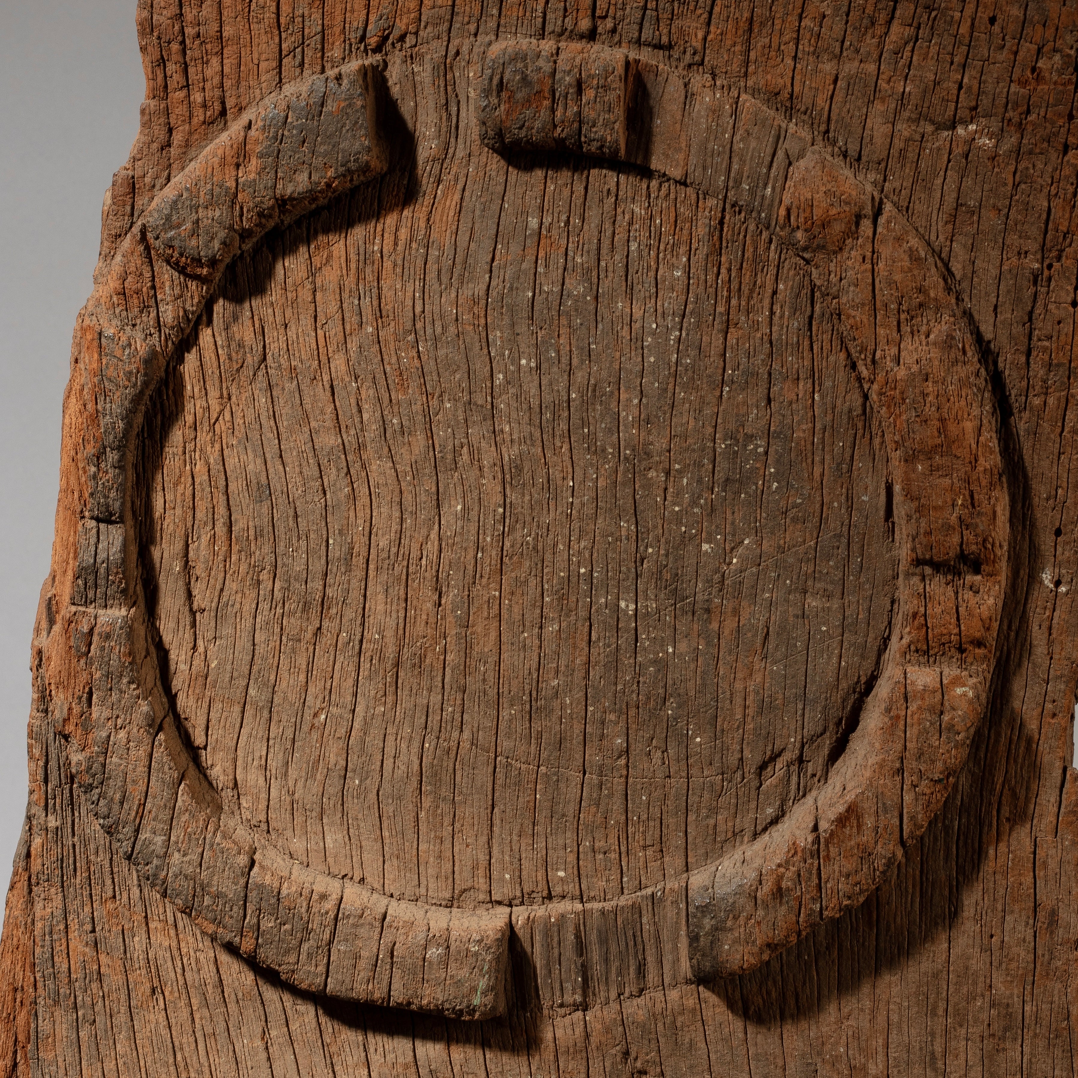 A WEATHERED LARGE FIGURATIVE  DOOR PANEL, YORUBA TRIBE OF NIGERIA EX UK COLL. (No 4641 )