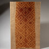 A MOUNTED RAFFIA SHOOWA PANEL FROM THE KUBA PEOPLE OF CONGO ( No 4616 )