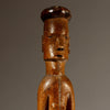 A RARE FIGURATIVE WOODEN STAFF FROM ZULU TRIBE OF SOUTH AFRICA EX UK COLL. ( No 4634 )