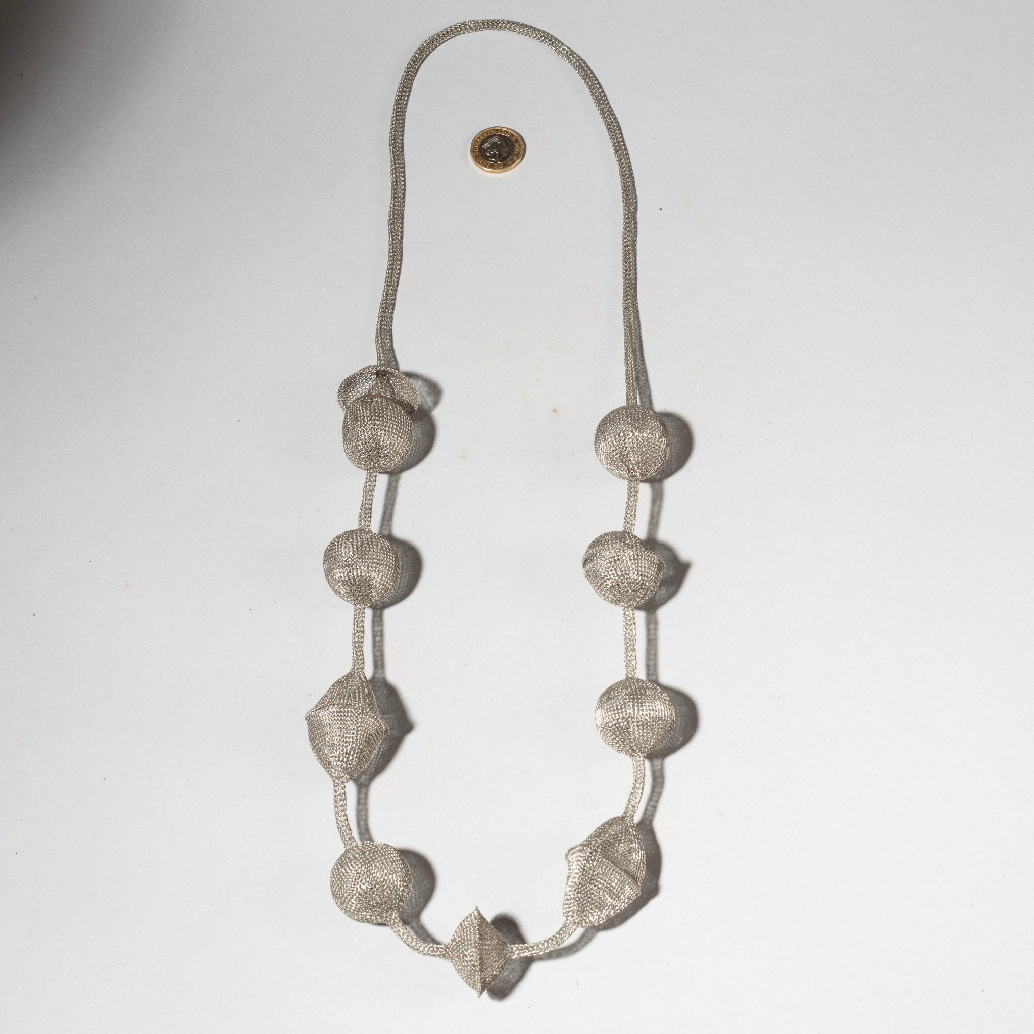 A FINELY WOVEN WIRE NECKLACE, SUMBA, INDONESIA ( No 4583)l