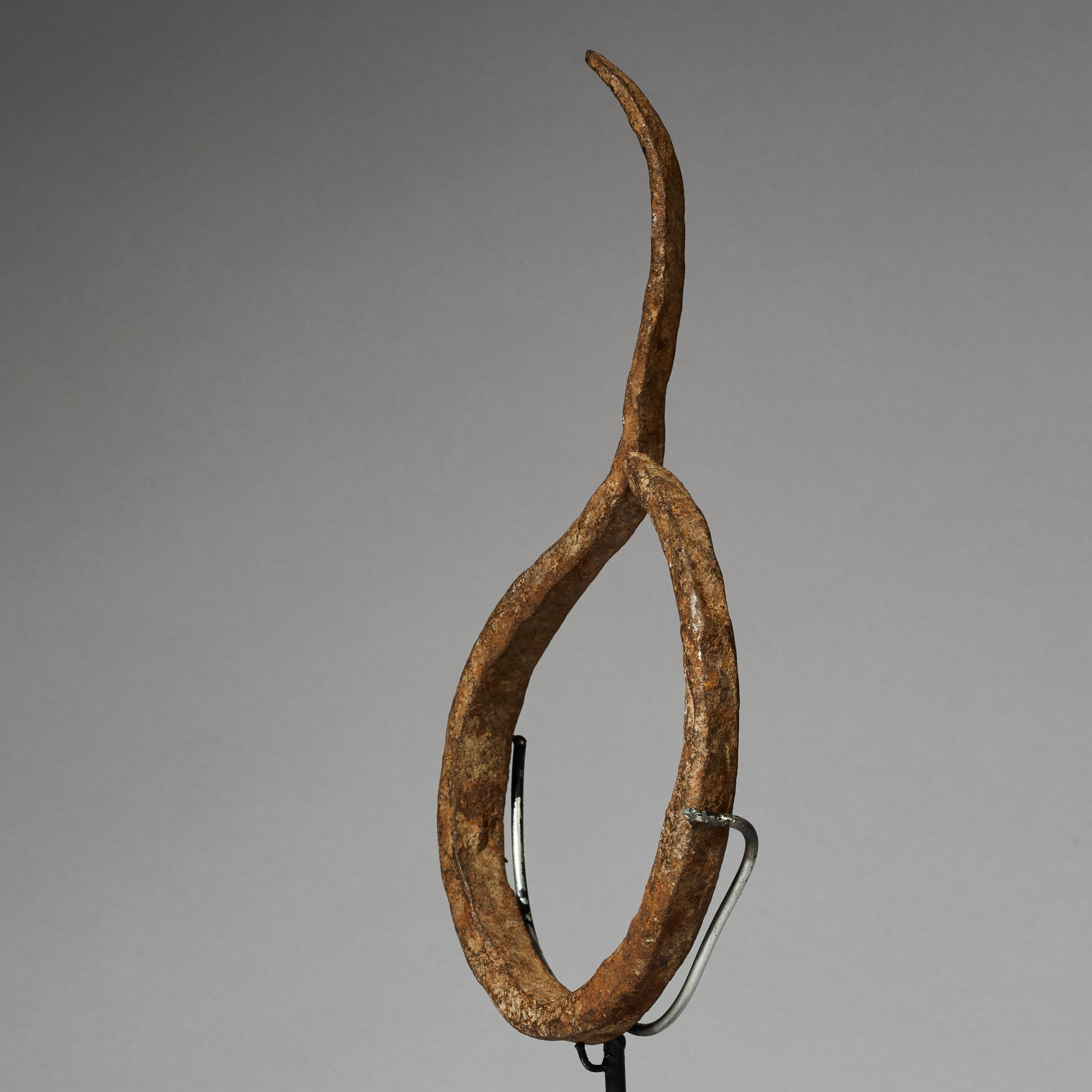 AN ASYMMETRIC IRON BRACELET CURRENCY MUMUYE TRIBE NIGERIA, WEST AFRICA ( No 4686)