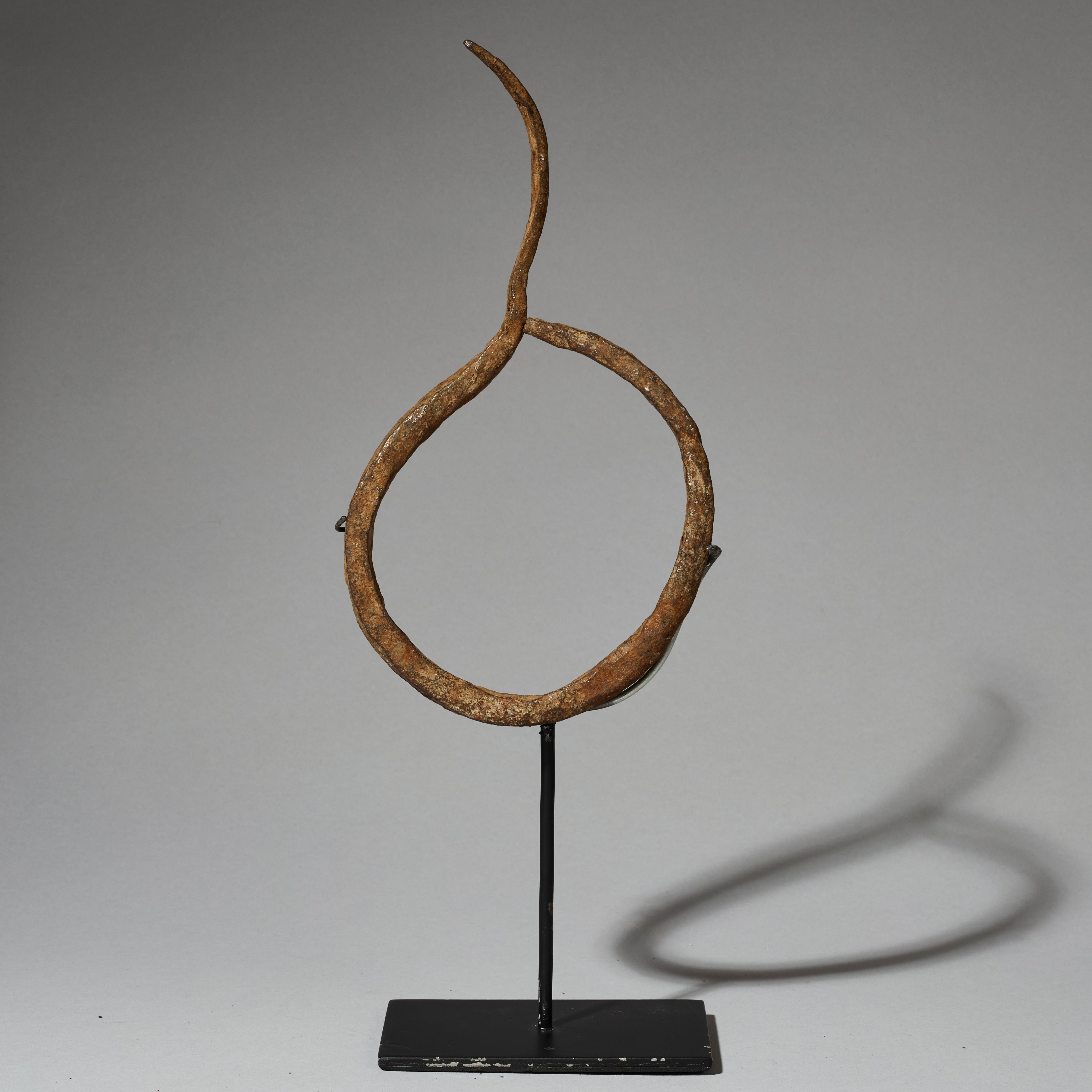 AN ASYMMETRIC IRON BRACELET CURRENCY MUMUYE TRIBE NIGERIA, WEST AFRICA ( No 4686)