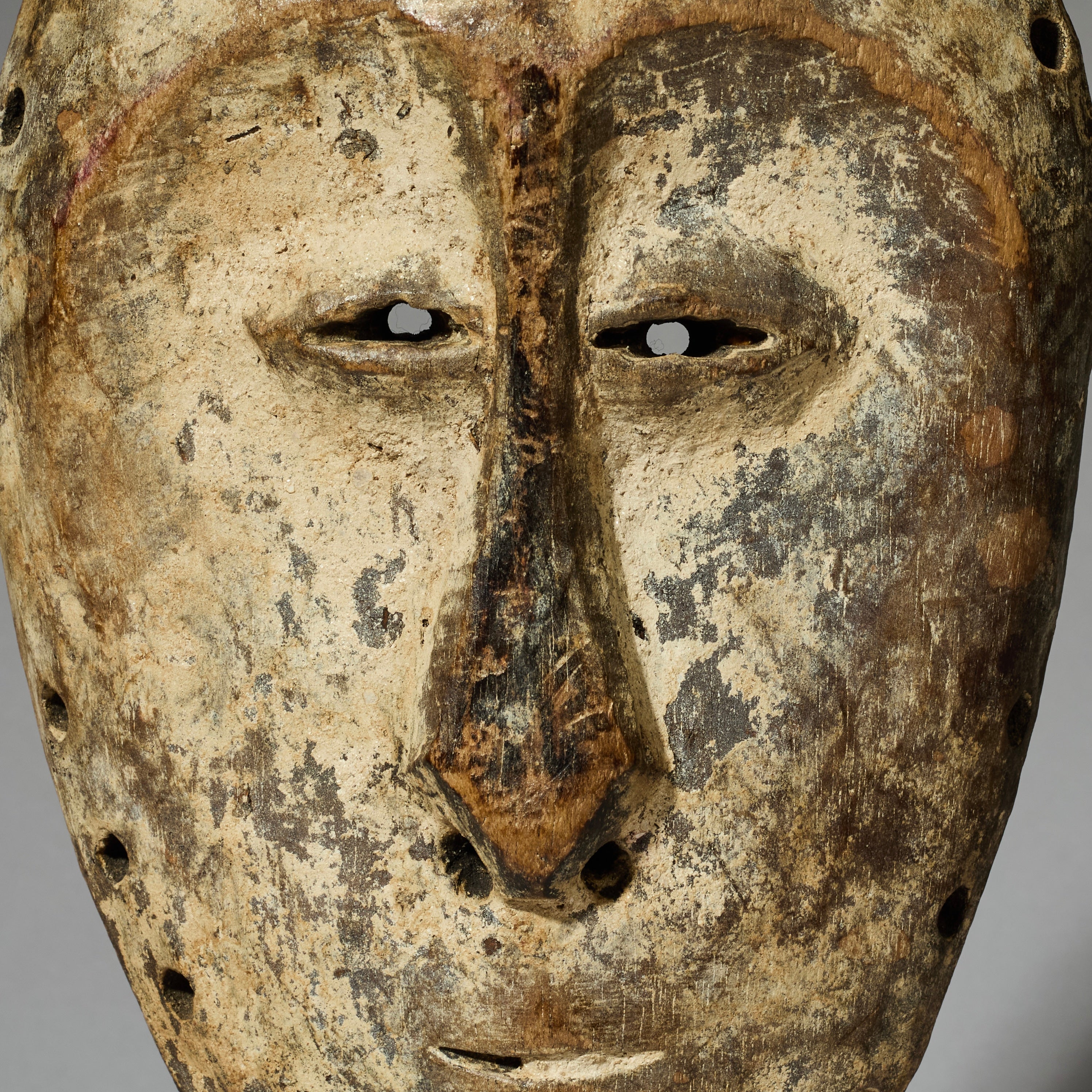 A NICELY PATINATED LEGA TRIBE MASK FROM CONGO [ No 4689 )